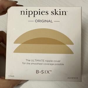 Nippies Skin Original Adhesive Nipple Covers Size 1 Small/Medium in Creme, New